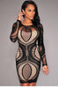 Black Apricot Lace Nude Illusion - Girl Stylo