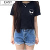 Big Sale on EAST KNITTING New Women T shirt Alien Print - Girl Stylo