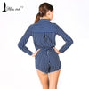 Big Sale on Retro Look Sexy Long Sleeve Striped Romper - Girl Stylo