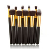 BIG SALE on 10 Piece Pro Makeup Brush Set  (Black and Gold) - Girl Stylo