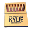 Kylie Lip 6pcs Set Matt Cup Lip Gloss Kylie Jenner Gold - Girl Stylo