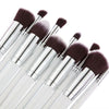 BIG SALE on 10 Piece Pro Makeup Brush Set (White) - Girl Stylo