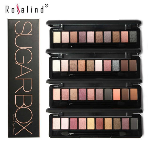 Brand Sugar-Box Makeup Palette Natural Eye Makeup Light 10 Colors Eye Shadow - Girl Stylo