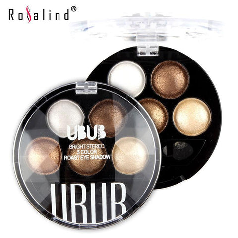 Brand UBUB Professional Eyes Makeup Pigment Eyeshadow 5 Colors EyeShadow Palette - Girl Stylo