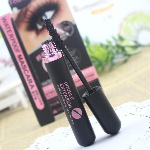 Brand DOUBLE EXTENSION Makeup Fiber Lashes Waterproof Mascara - Girl Stylo