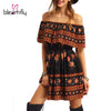 Women Off Shoulder Dress Sexy Robes Large Size Boho Kylie Vestidos Beach dress - Girl Stylo