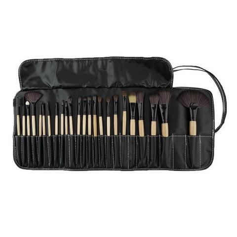 Top Quality!!! Professional 24 pcs Makeup Brush Set tools Make-up Toiletry Kit Wool Brand Make Up Brush Set Case Cosmetic brush - Girl Stylo