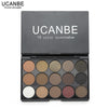 UCANBE Makeup Cosmetics Palette 15 Color Matte Pigment Eyeshadow Earth Color Shimmer Nude Eye Shadow Waterproof Eyebrow Powder - Girl Stylo