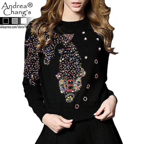 Winter and Spring designer womens ANDREA CHAG's Sweaters - Girl Stylo