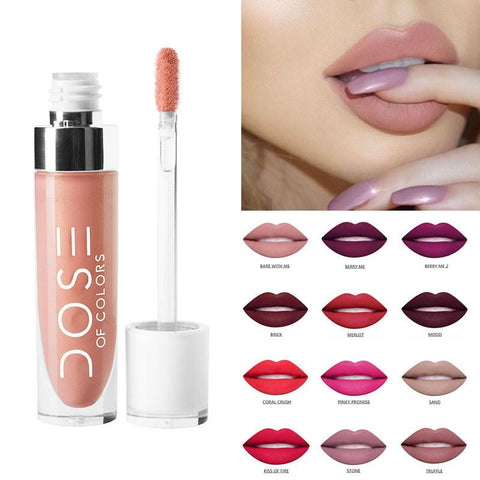 Colorful SOC Brand Long Lasting Liquid Lipstick DOSE OF COLORS Nude Liquid Lipstick - Girl Stylo