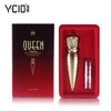 YCID QUEEN Value Pack 2pcs/lot A Luxurious Queen Scepter Matte Lipstick + A Small Color Lipstick Makeup Sharp Tapered Batom Lip Stick - Girl Stylo