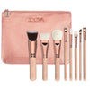 ZOEVA 8pcs Makeup Brushes Rose Golden Luxury Set Brand Make Up Tools Kit Powder Blend brushes zoeva eyeshadow - Girl Stylo