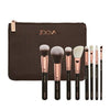 ZOEVA 8pcs Makeup Brushes Rose Golden Luxury Set Brand Make Up Tools Kit Powder Blend brushes zoeva eyeshadow - Girl Stylo