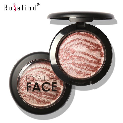 Brand Focallure FACE Professional Cheek 6 Colors Makeup Baked Blush Bronzer With Brush - Girl Stylo