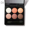 NYN High Qualtiy 6 Colors Diamond Pigment Makeup Eyeshadow Palette - Girl Stylo