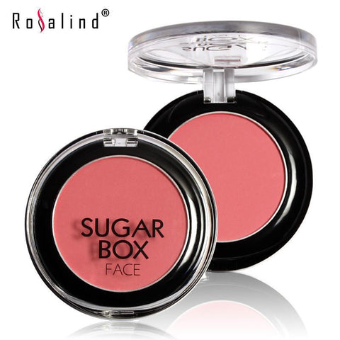 Brand Sugar-Box Natural Face Pressed Blush Brand New Makeup Blush Powder Blushes Flower Diversity in 8 Colors - Girl Stylo