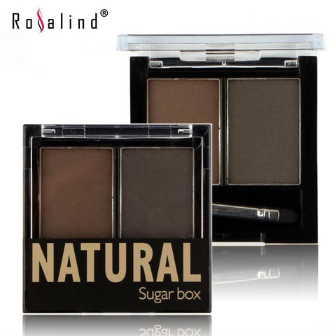 Brand Sugarbox NATURAL Professinal Eyes Makeup Powder Waterproof Long-lasting Powder With a Brush - Girl Stylo