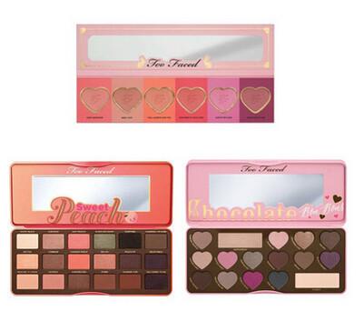 TOO FACED 3 Style Eyeshadow new for faced Sweet Peach 18 colors/ Chocolate Bon Bons 16 colors/ Love Flush 6 colors - Girl Stylo