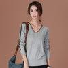 New Brand Women Clothing Autumn and Winter Women Fashion Knit Sweater Casual Loose Long Sleeved V-Neck Pullover - Girl Stylo