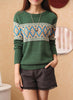 New Casual Women Ethnic Knitted Sweater or Pullovers having Long Sleeves O neck - Girl Stylo