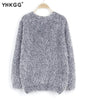 Fashionable Brand Autumn and Winter Warm O-Neck Women Pullover Long Sleeve Casual Loose Sweater - Girl Stylo