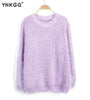 Fashionable Brand Autumn and Winter Warm O-Neck Women Pullover Long Sleeve Casual Loose Sweater - Girl Stylo