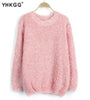 Fashionable Brand Autumn and Winter Warm O-Neck Women Pullover Long Sleeve Casual Loose Sweater - Girl Stylo