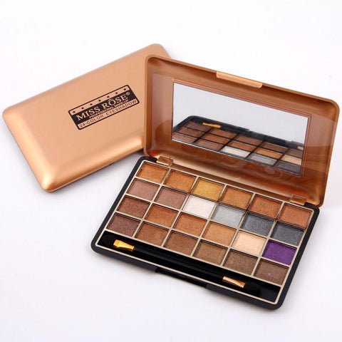 MISS ROSE 24 Color Eye Shadow Make Up Pearly Matte Naked Mineral Eyeshadow Palette - Girl Stylo