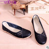 Women's genuine leather shoes Lady shoes pure Lady openwork shoes for wemen beef peas at the end of the end of shoes - Girl Stylo