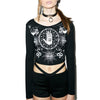 Big Sale on Punk Full Sleeve Printing Words Camisetas Crop Tops - Girl Stylo